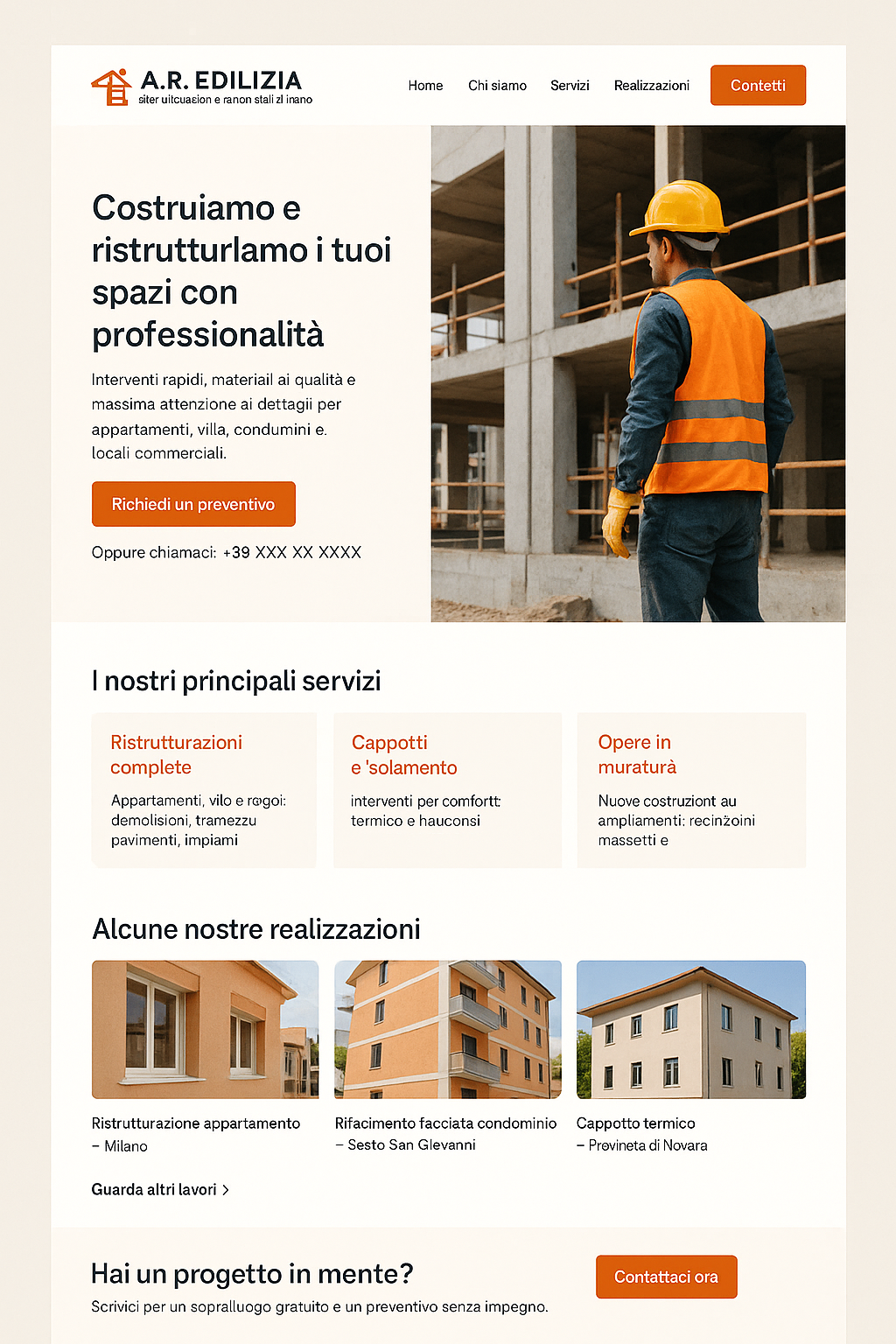 Lavoro edile eseguito da A.R. EDILIZIA S.R.L.S.